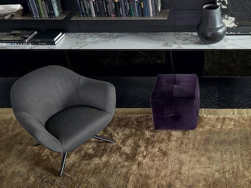 Poliform Мягкое кресло на козелке из ткани с подлокотниками Mad sun-id-1388946 - Вид №6