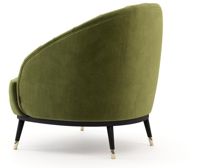 Laskasas Кресло из мягкой ткани с подлокотниками  Lk4430  - Вид №3