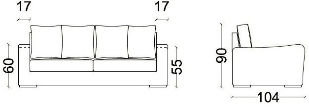 Minimomassimo Угловой диван со съемным чехлом из ткани Clara sun-id-1400447 - Вид №4