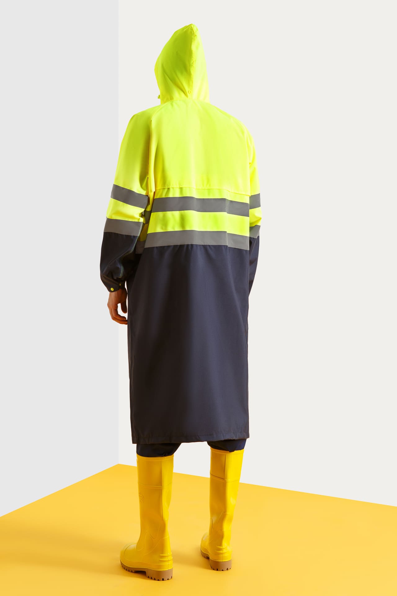 5040614 Плащ Альбатрос + УЦЕНКА лимонный темно-синий  Непромокаемая спецодежда  размер XXL  - Вид №5