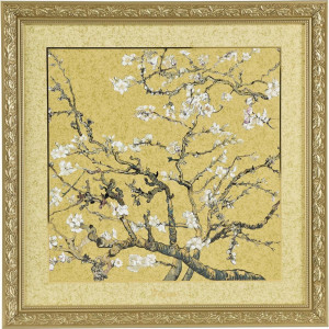 10596153 Goebel Картина 68*68см "Миндальное дерево" зол. Фарфор