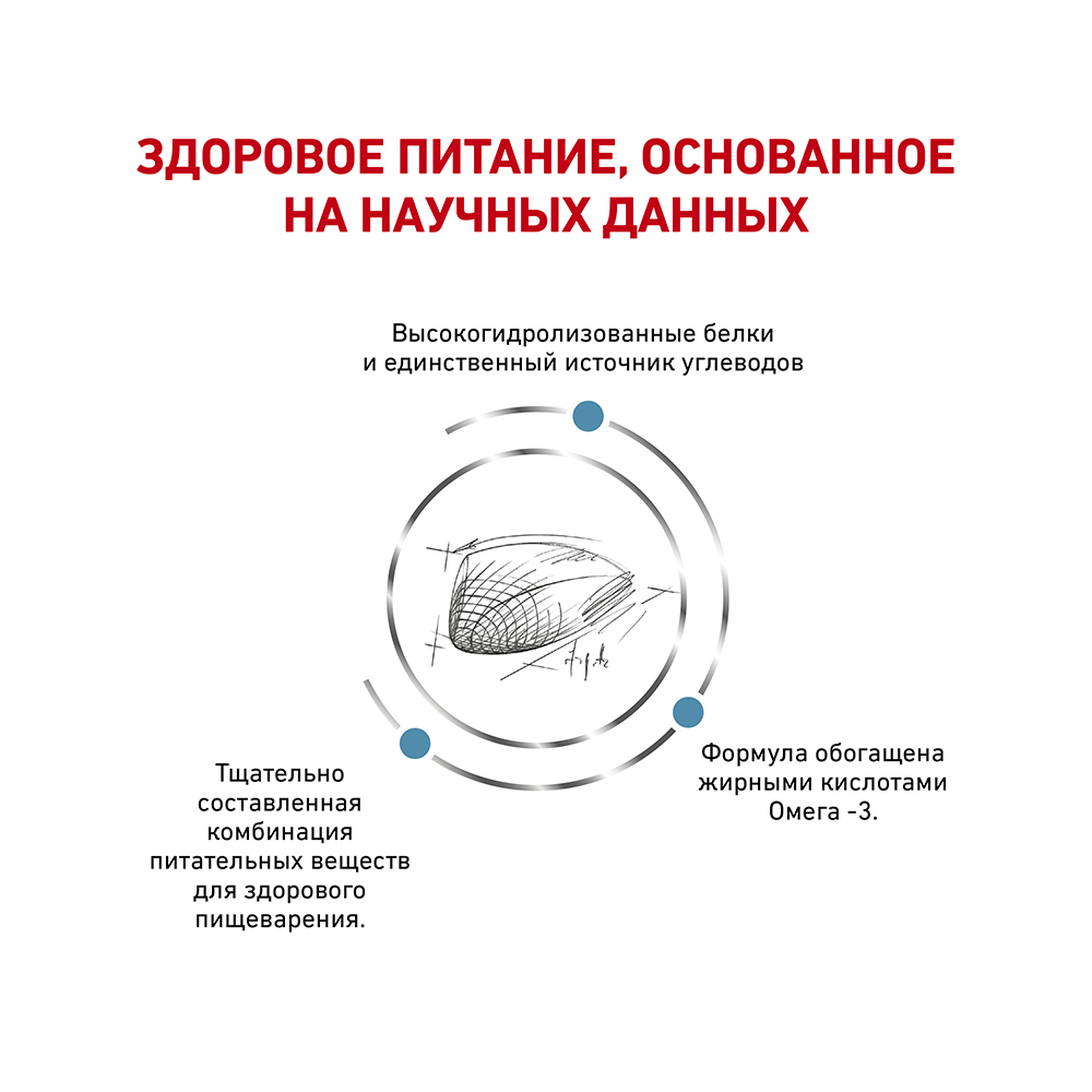 Т0023143 Корм для кошек Vet Diet Hypoallergenic DR25 при пищевой непереносимости, птица сух. 500г ROYAL CANIN  - Вид №3