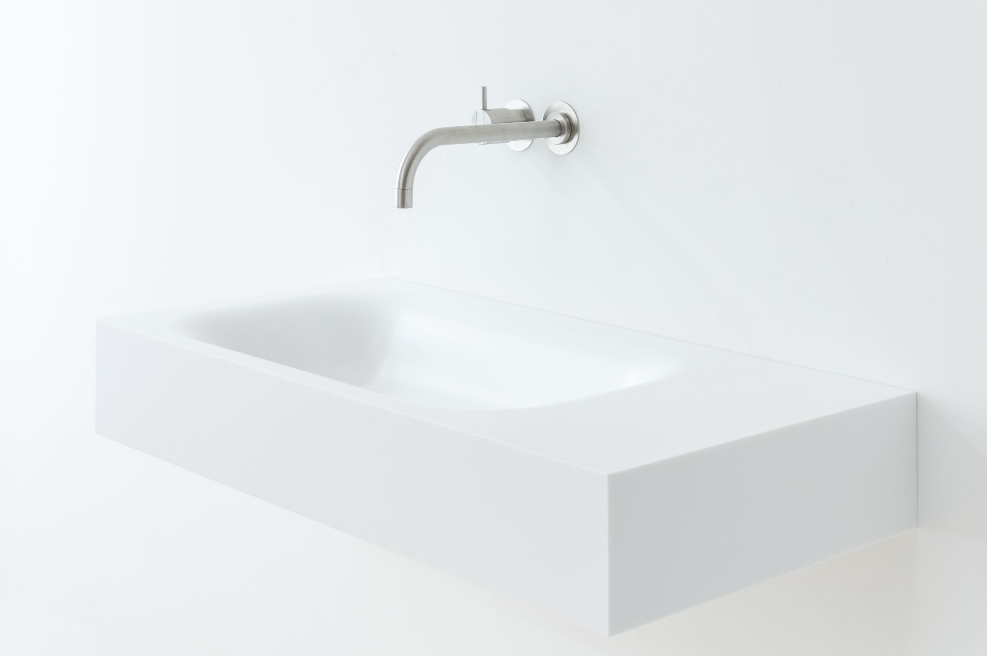 Прямоугольный подвесной умывальник в HIMACS Not Only White Blend ARCH-00103467 - Вид №12