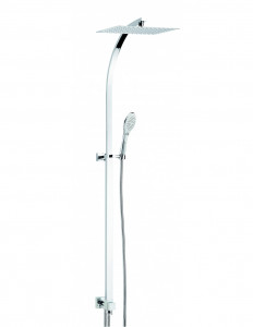 669000 000 00  Комбинация душа Inouie, подключение к смесителю, экономия воды, высокая прямоугольная лейка душа, хром Valentin