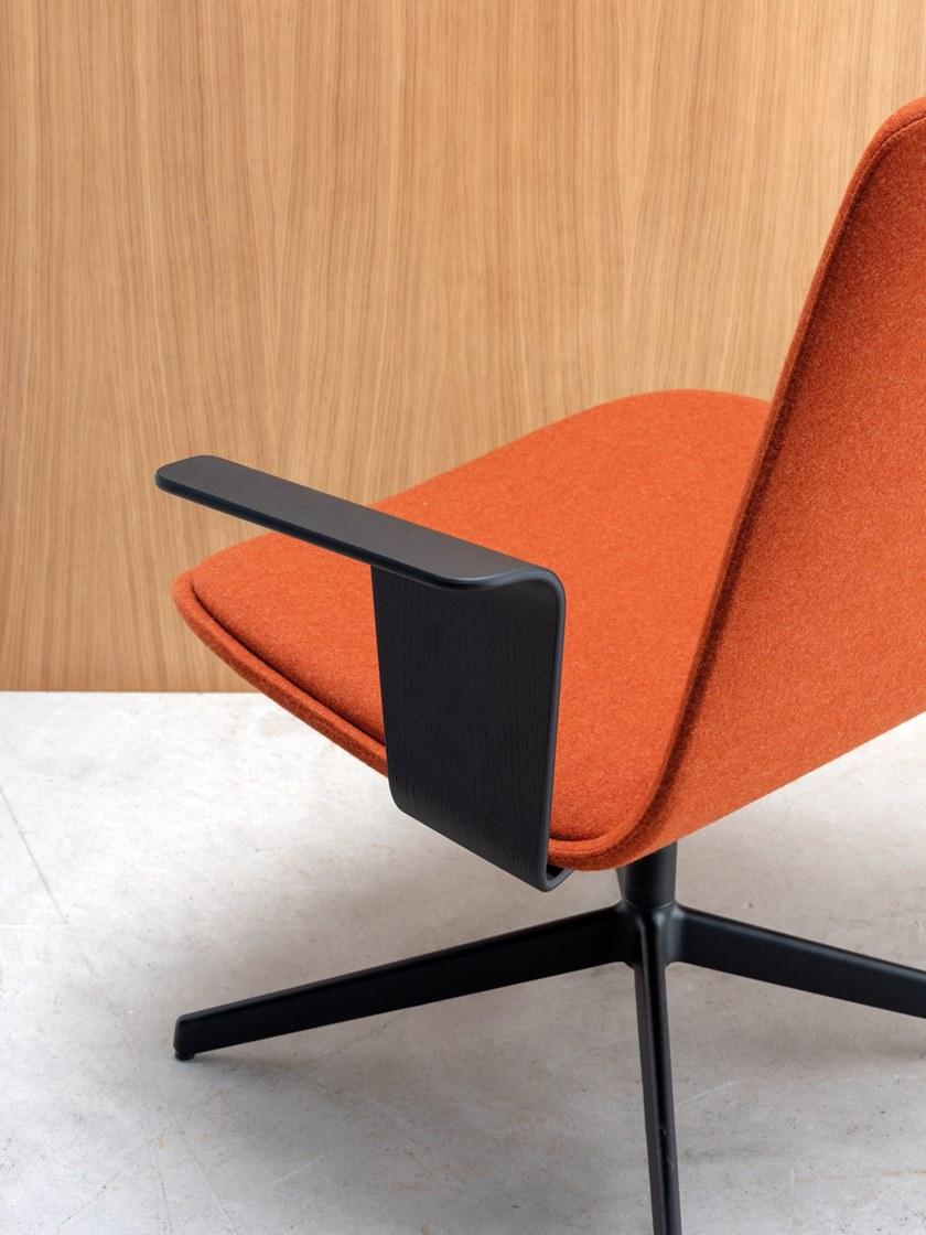 ENEA Кресло из ткани с 4 спицами и подлокотниками Lottus lounge sun-id-1427539 - Вид №8