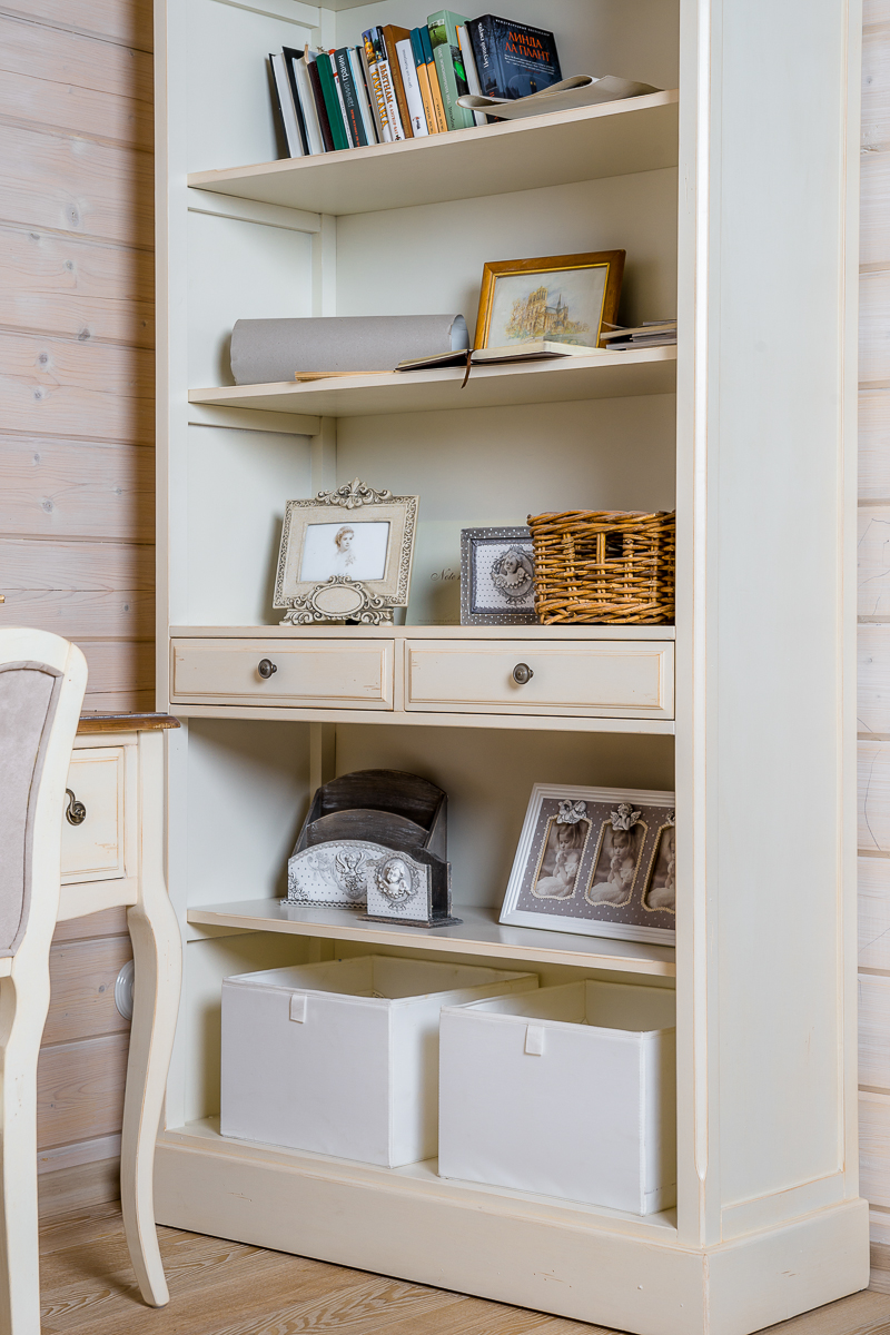 Стеллаж белый с ящиками Mobilier de Maison ДОМАШНЯЯ ОБСТАНОВКА MOBILIER DE MAISON 017214 Белый Santreyd  - Вид №2
