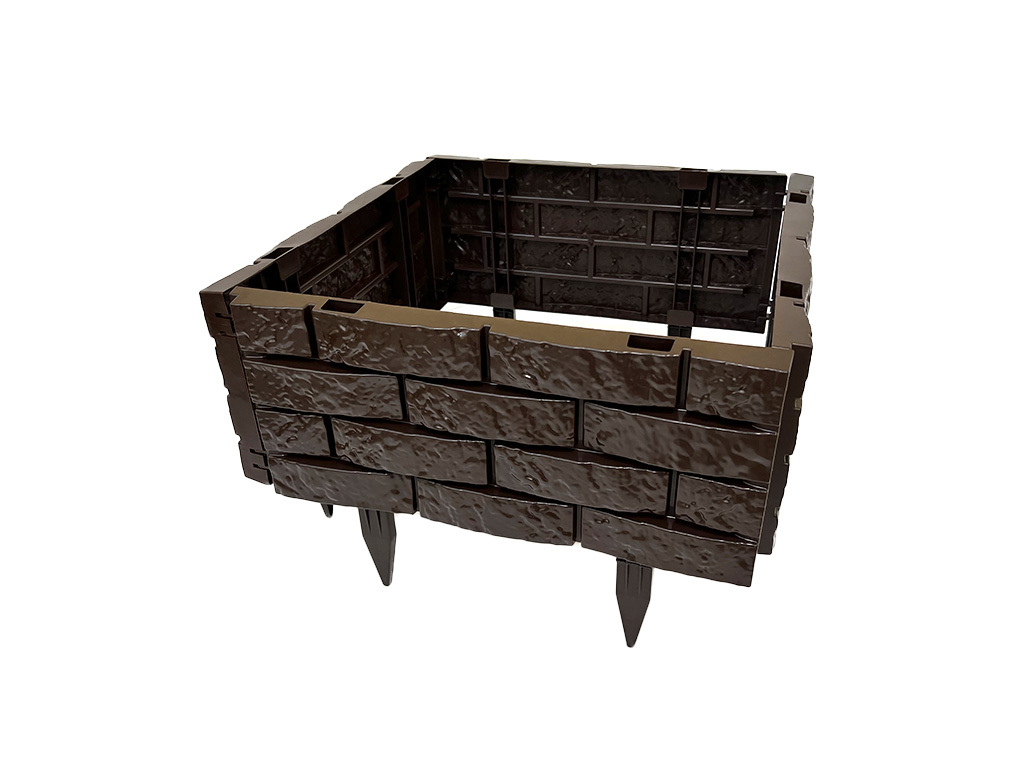 Садовый конструктор, шоколад, 4 шт, длина 180 см, высота 20 см ГеоПластБорд GPBST-164