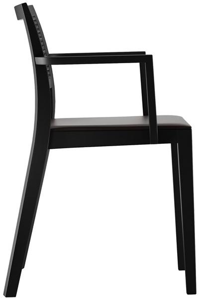 horgenglarus Штабелируемый стул из массива дерева с подлокотниками Lyra 6-540a - Вид №4