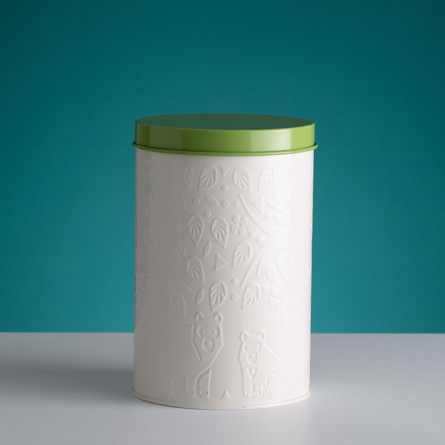 2002.212 Банка для хранения in the forest, 2,9 л, бело-зеленая Mason Cash  - Вид №1