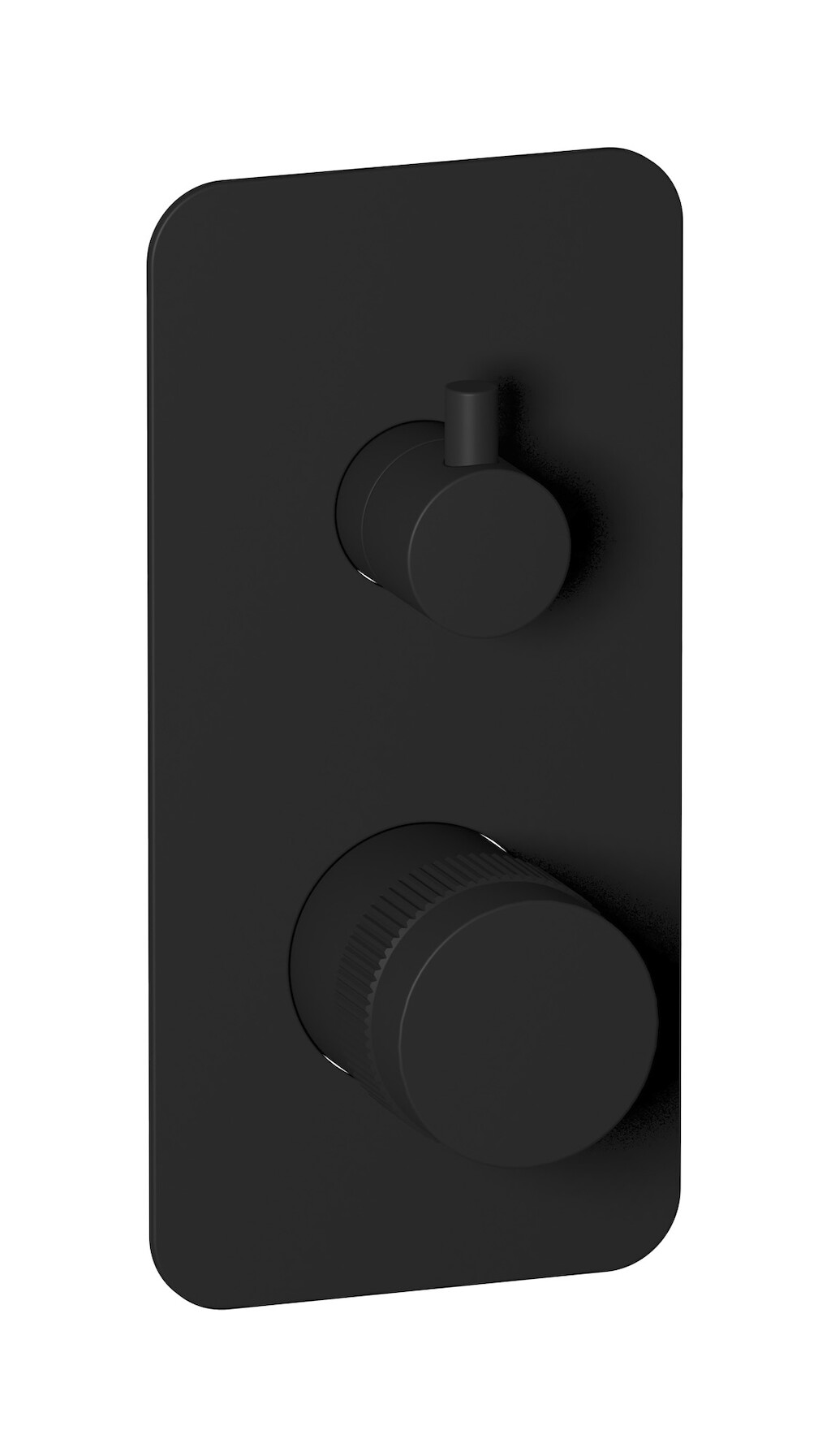 Прогрессивный настенный смеситель для душа на 2 потребителя. WE ARE IB rx310np Matt Black Reflex