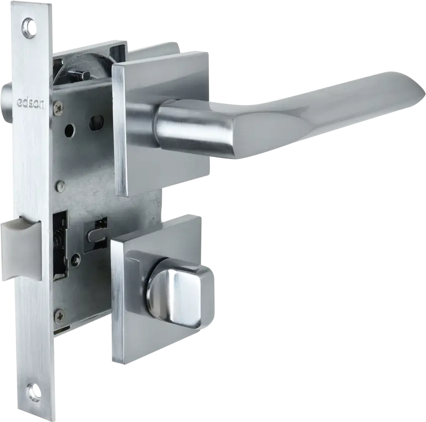 Дверные ручки EDSON WC 8Q2 с замком, хром 85165182