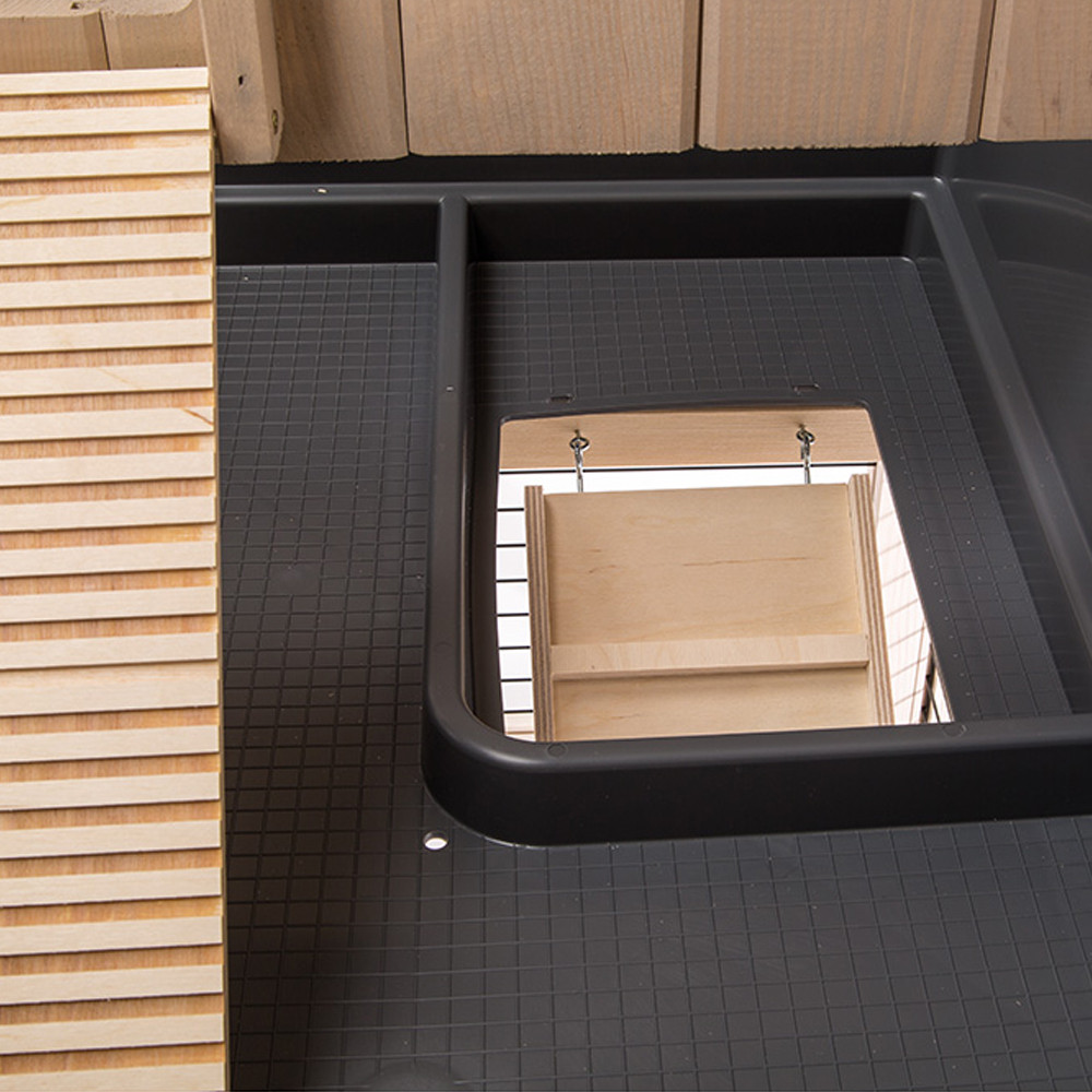 ПР0022463 Клетка для грызунов RANCH 120 PLUS для содержания кроликов на улице, деревянная 117x69x101см FERPLAST  - Вид №4