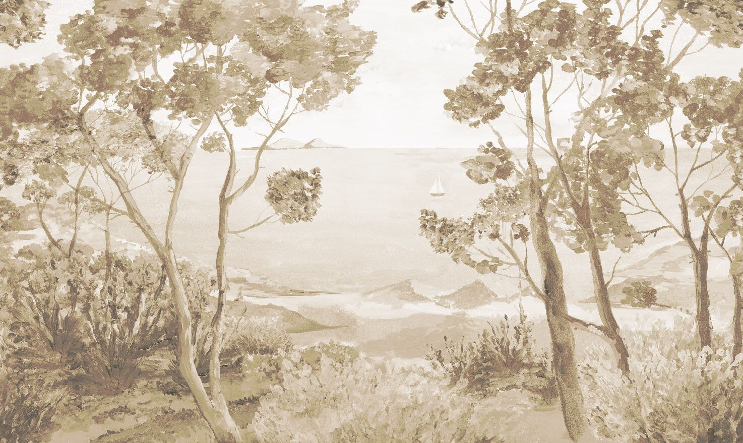 Обои с цветочными мотивами Jannelli&Volpi TARQUINIA ARCH-00143585 - Вид №3