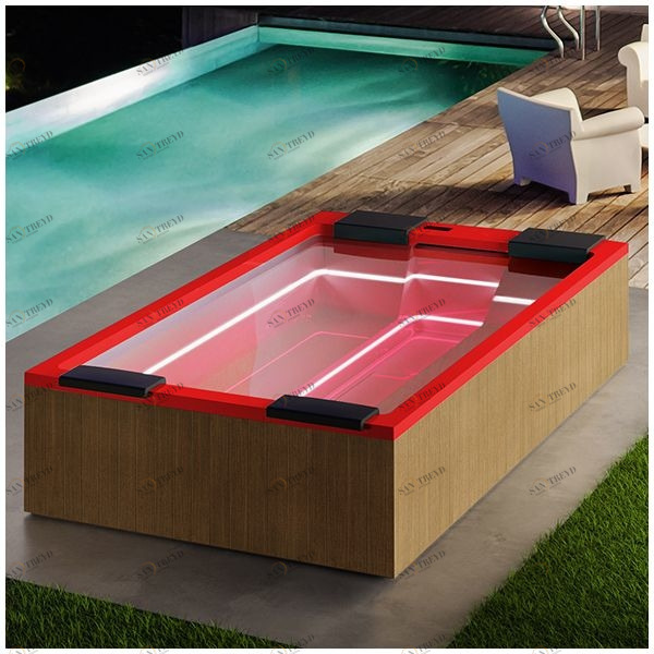 Бассейн Gruppo Treesse Maya Plus-V232I-PL-K прямоугольный встроенный красный PLUSV232IPLK