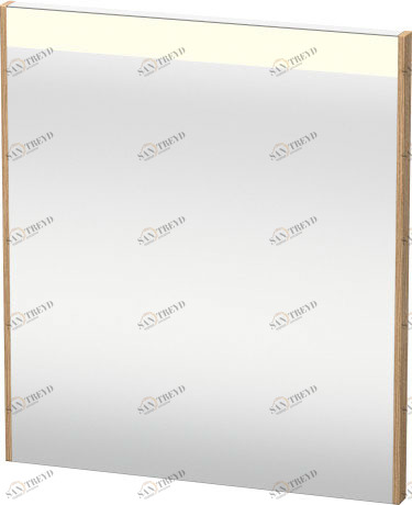 BR700105252 Зеркало с подсветкой Brioso #BR7001 620 x 45 мм Европейский дуб, декор Duravit