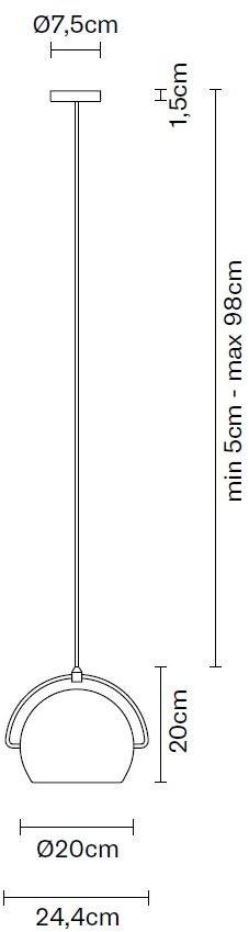 Fabbian Подвесной светильник из металла Beluga steel sun-id-1413911 - Вид №12