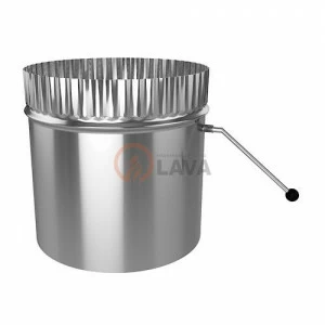 Шибер поворотный LAVA 110, нерж. 439 (0,8)