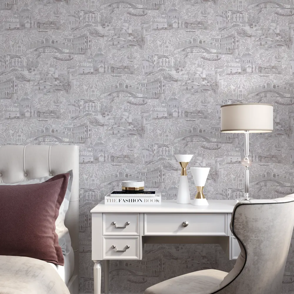 Обои флизелиновые Palitra Home Serra серые 1.06 м HC31051-24 STLM-2026723 - Вид №2