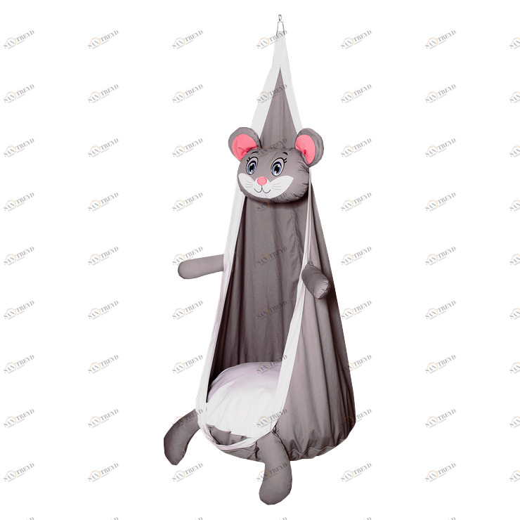 Подвесное кресло-кокон "Мышка" ПОКАЧАЙКА  326706 Серый Santreyd 