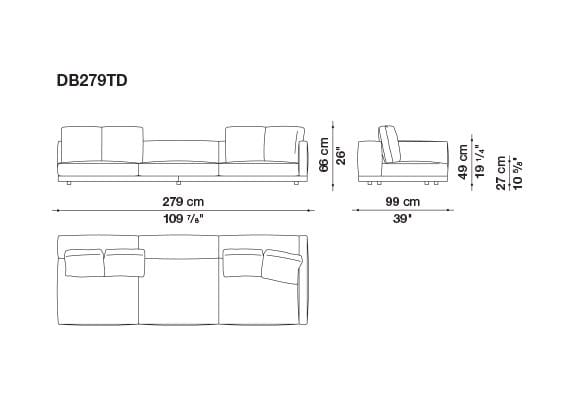 Кожаный диван B&B Italia док ARCH-00106863 - Вид №75