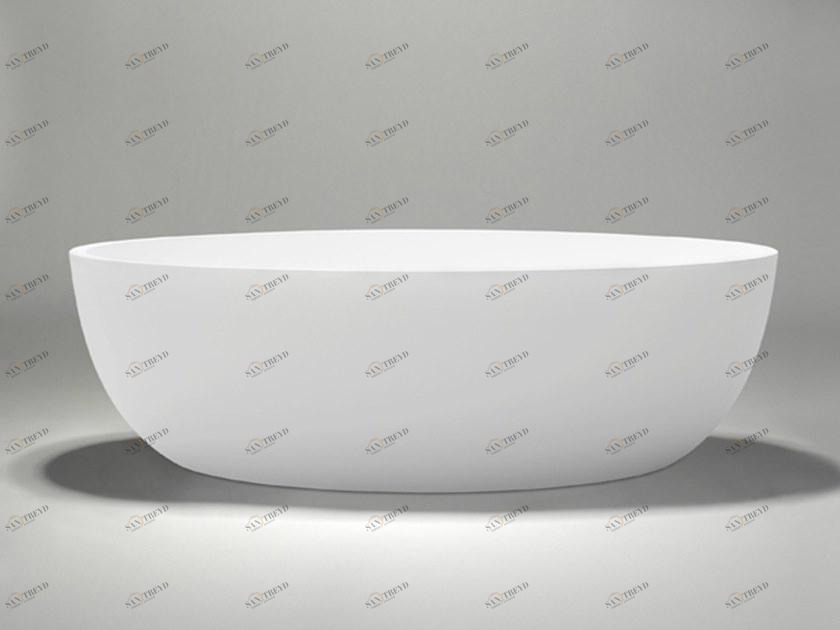 Blu Bathworks® Отдельностоящая овальная ванна цвета blue ∙ stone ™ Azure Bt0305n17.01