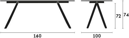 Capdell Прямоугольный стол из стали и стекла W sun-id-1404839 - Вид №7