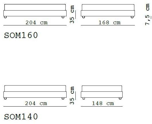 Flexstyle Двойной контейнер Sommier из ткани sun-id-1500425 - Вид №3