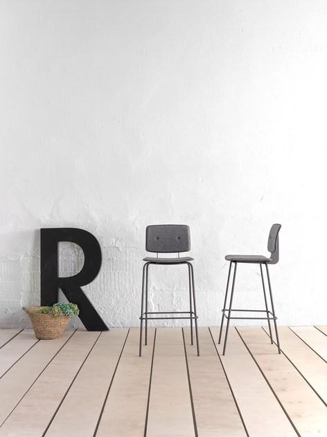 ONDARRETA Высокий барный стул из кожи со спинкой Don sun-id-1442543 - Вид №15