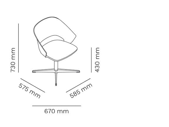 Стул для отдыха из полипропилена Mara Icon ARCH-00126274 - Вид №4