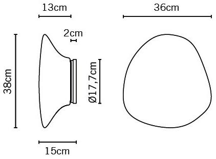 Fabbian Настенный светильник из стекла Lumi mycena sun-id-1375095 - Вид №5
