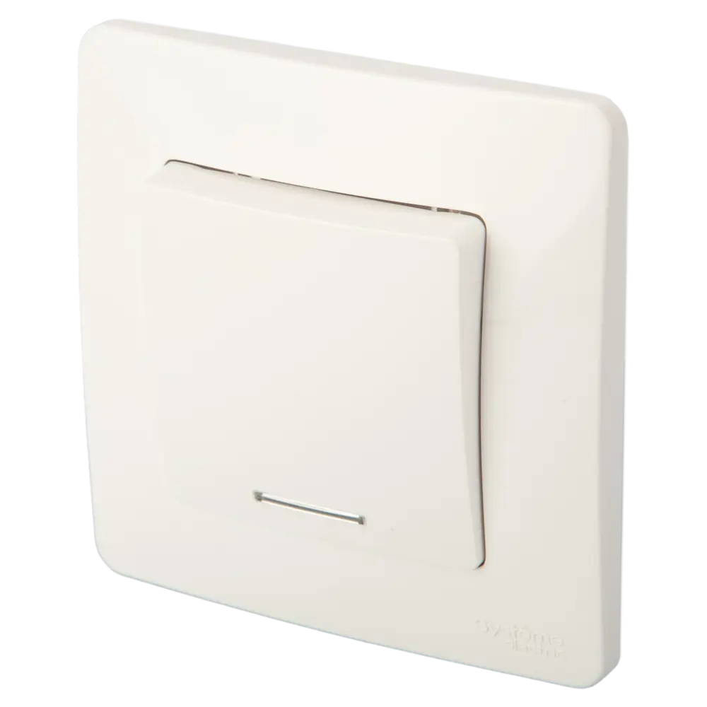 Выключатель встраиваемый Systeme Electric Blanca 1 клавиша с подсветкой цвет белый 84502373 STLM-2196786