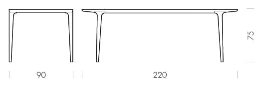 Прямоугольный обеденный стол из дуба Gazzda Fawn ARCH-00124305 - Вид №11