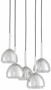 Ligne Roset Светодиодная подвесная лампа из боросиликатного стекла Chrome bell 10073003