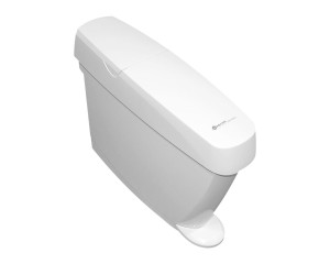 KJB406 Корзина с педалью для гигиенических салфеток, белая, объем 15 л, пластик Merida