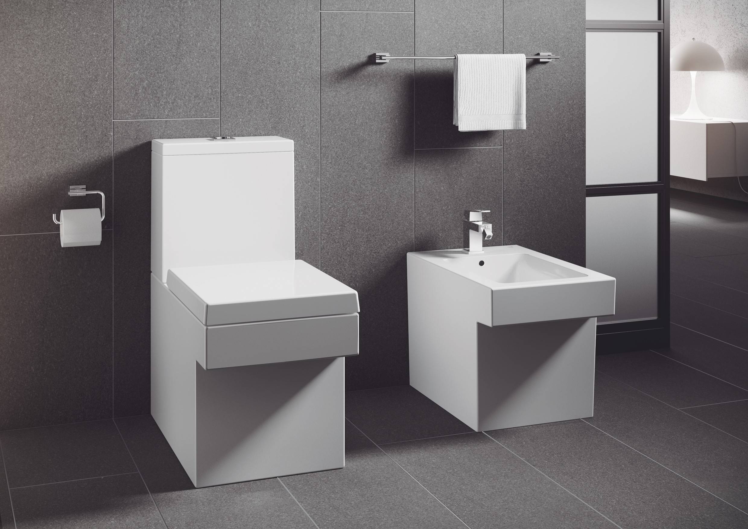 NW0037 Компакт унитаз с бачком Белый Grohe Cube Тайвань - Вид №7