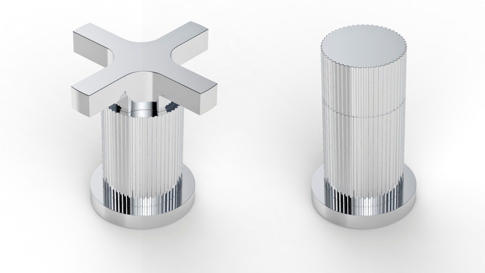 Смеситель для раковины с 3 отверстиями и отдельными розетками RUBINETTERIE STELLA ARCH-00085383 - Вид №4