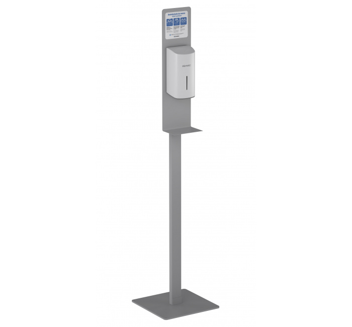 GW04 15 01 00ST Genwec Подставка с автоматическим дозатором в сером спрее дезинфицирующего средства для рук 