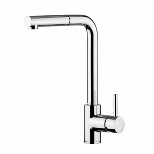 Латунь. 269. Кухонный смеситель выдвижной. Quadrodesign