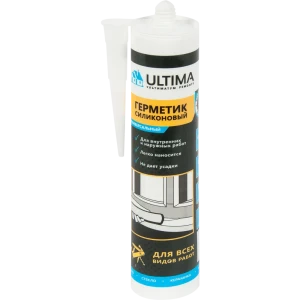 Герметик силиконовый коричневый Ultima, универсальный, 280 мл