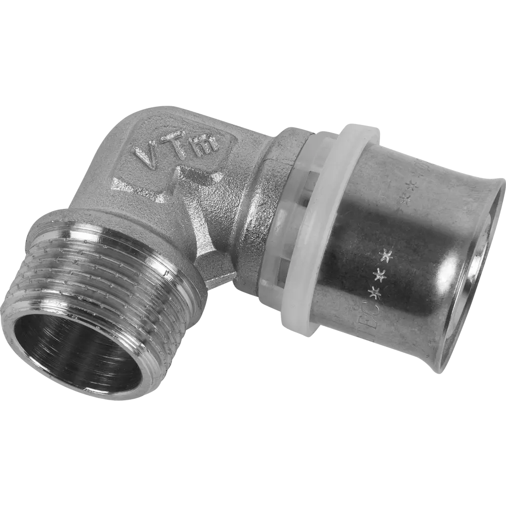 Угол комбинированный 90° Valtec 3/4"x26 мм НР никелированная латунь VTM.253.N.002605 15474698 STLM-2039849 