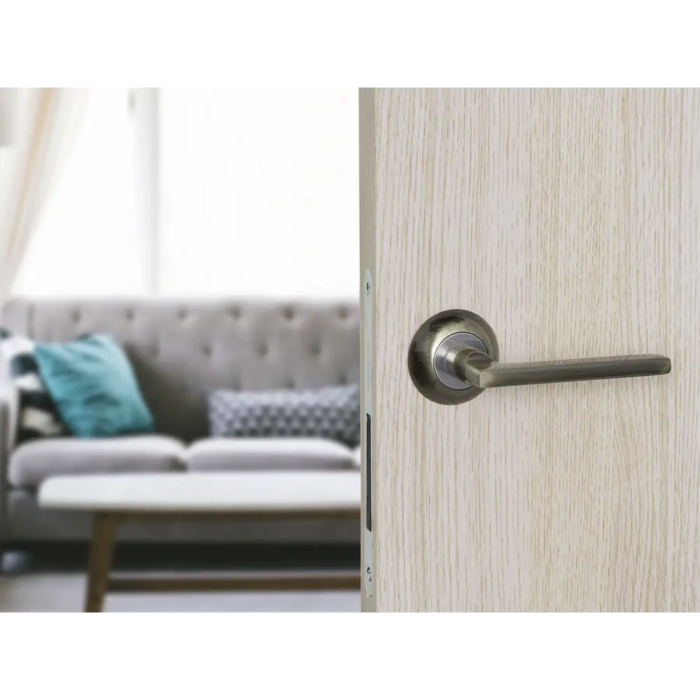 Дверная ручка на розетке Фабрика Замков A 101 AB с гальваническим покрытием 18809668 STLM-0012921 - Вид №9