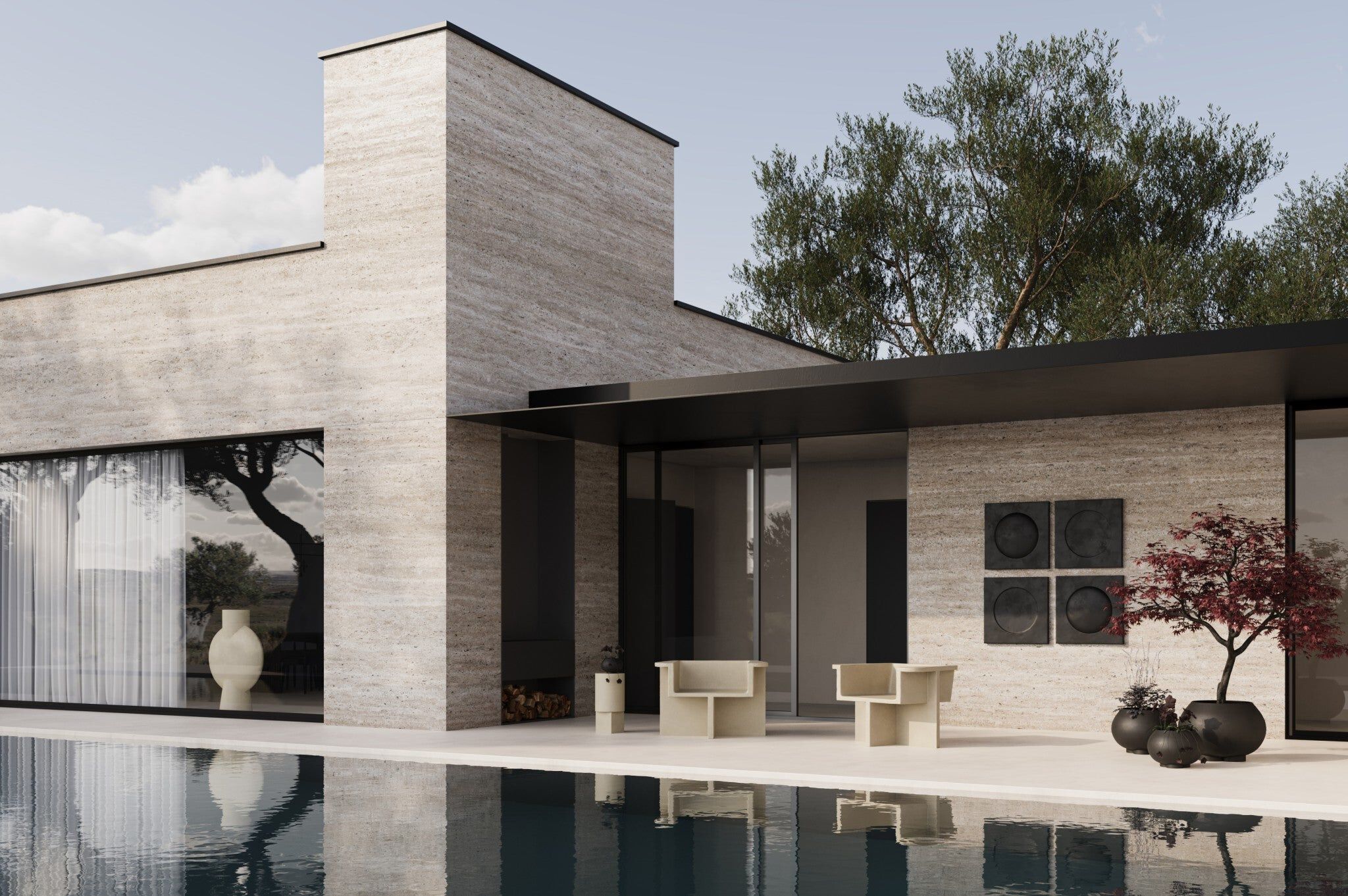 Овальный сосуд из фиброцемета 101 Copenhagen Urchin ARCH-00151417 - Вид №2