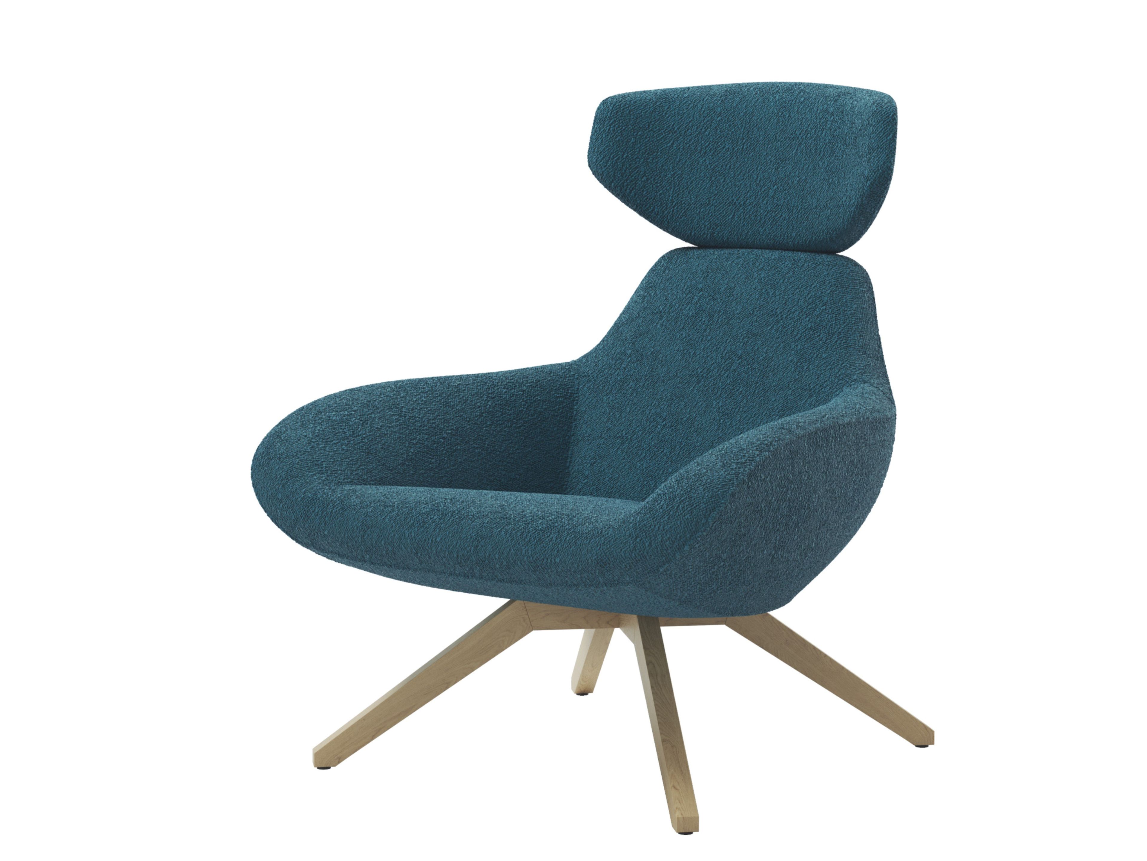 Тканевое кресло с основанием из ясеня ALMA DESIGN X Big ARCH-00119242