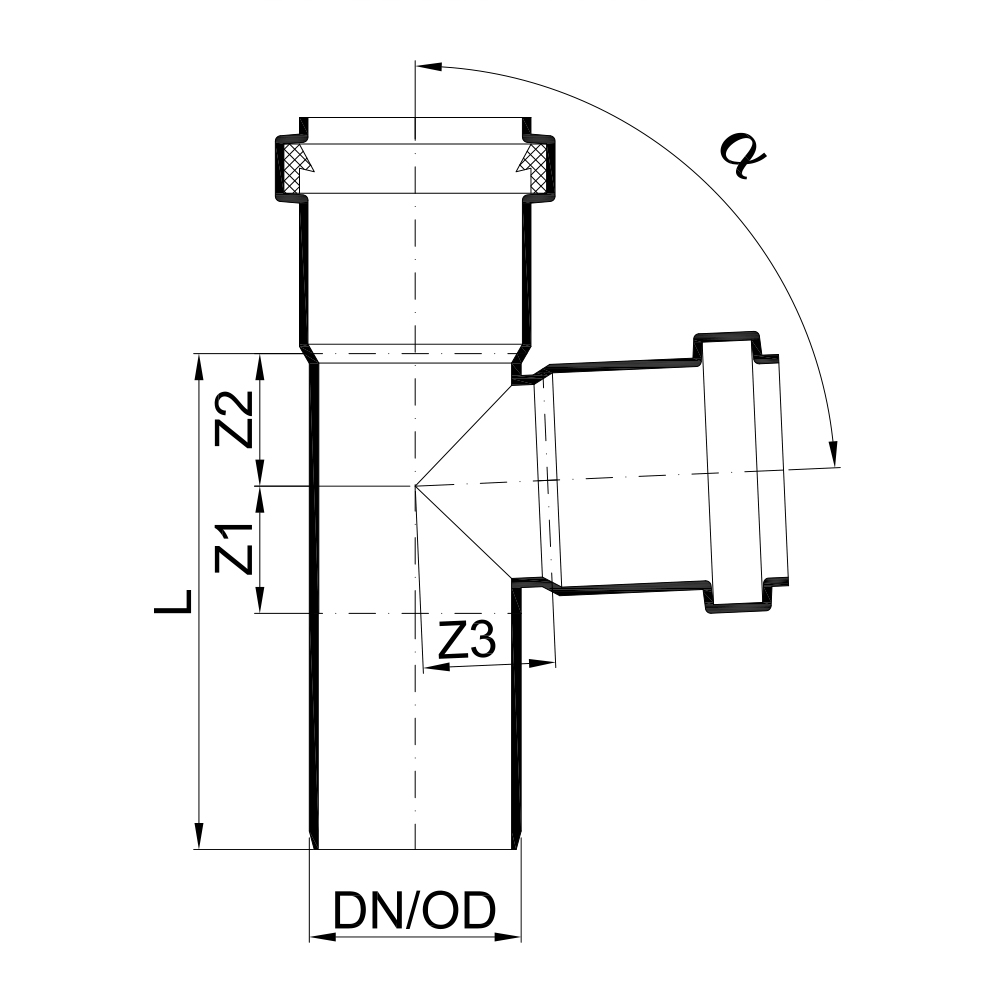 02220 Тройники Tece  - Вид №1