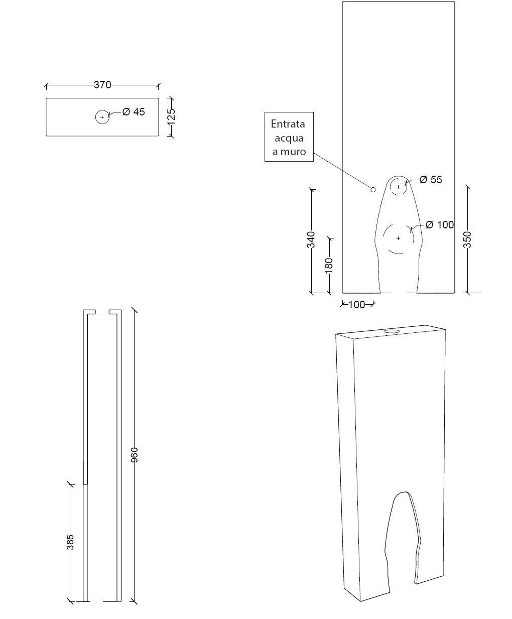 Внешняя сливная кассета Alice Ceramica HIDE ARCH-00076839 - Вид №4