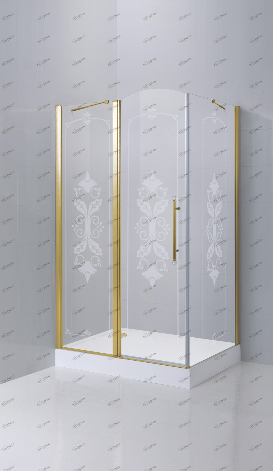 Душевой уголок CEZARES GIUBILEO-AH-11-100-CP-G-L