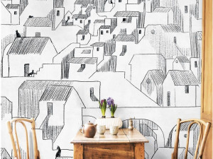 Carta da parati moderna, PVC free, eco-friendly, lavabile