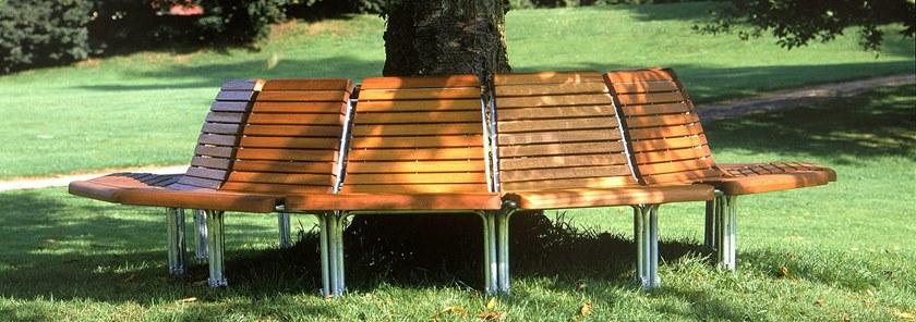 Euroform W Модульная деревянная скамья Contour 327, 328 - Вид №2