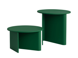 Деревянный круглый журнальный столик