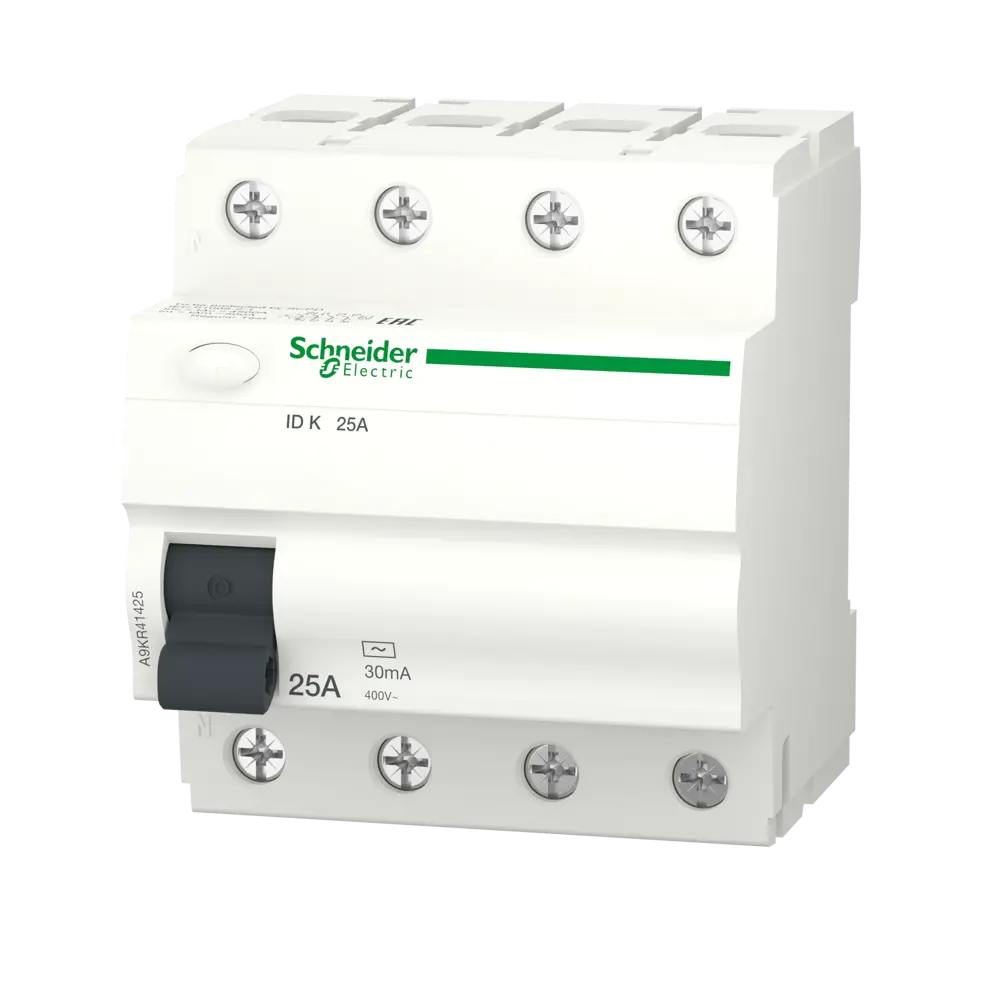 УЗО Systeme Electric Acti9 3P N 25 A 30 мА 10 кА AC A9R41425 82850933 STLM-2110895 